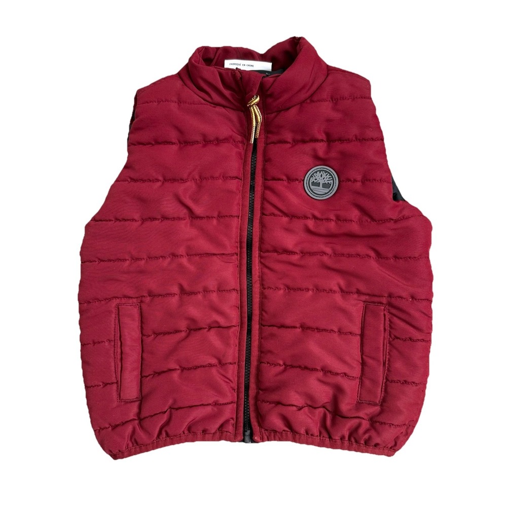 Timberland Red Puffer Vest‎ Baby 24 Months Outdoors Winter Gorpcore Hiking Camp